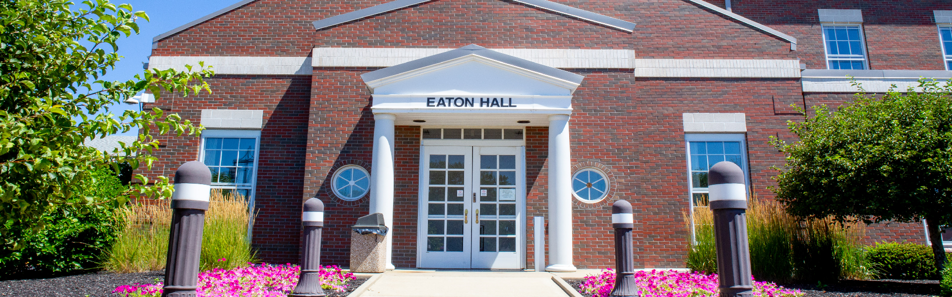 Exterior of Eaton Hall